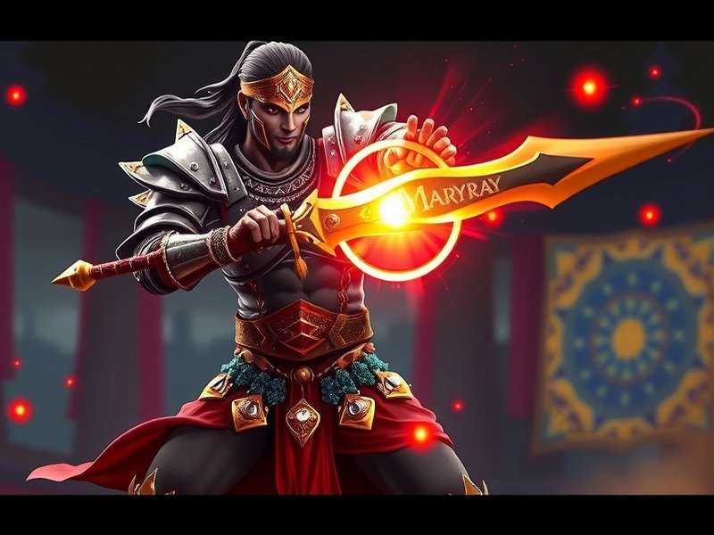 Legendary Maurya Knight game hero in ancient Indian armor